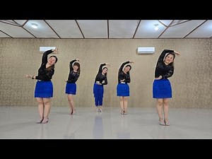 My Samba - Line Dance - Samba //Easy Intermediate - Demo #samba #hantosdjay #mamiremixhantosdjay 💙💙💃