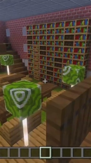 I built a library in Minecraft ￼