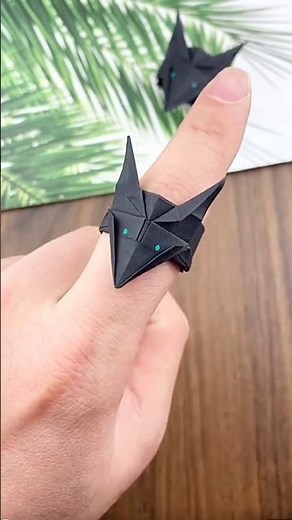 Easiest Origami Ring Dollar Bill OrigamiJewlery easy Origami PapercraftDIY Paper ring #paperring