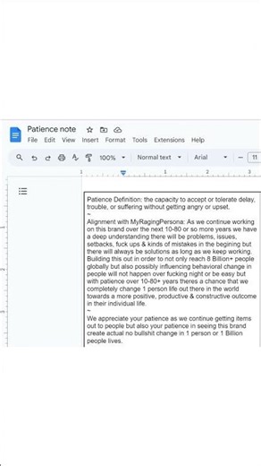 Definition of Patience: