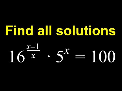 Solving A Challenging Exponential Equation