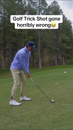 Golf Trick Shot Gone WRONG! 😂