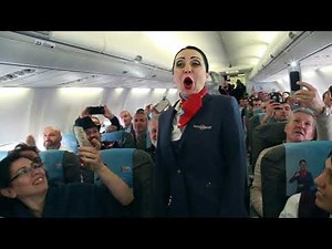 Flash Mob - Singing an opera on a plane (HD) 🎵💃🏽