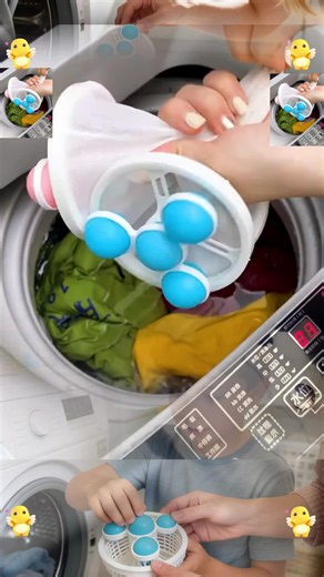 Put a few such lint adsorption filters in the washing machine which will collect all the lint in the mesh bag,so you don’t have to worry about the lint still on the clothes after washing!#washingmachinefilter #lintfilter #washingmachinefloatballfilter
