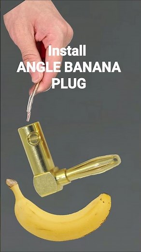 install banana angle plug jack is so easy