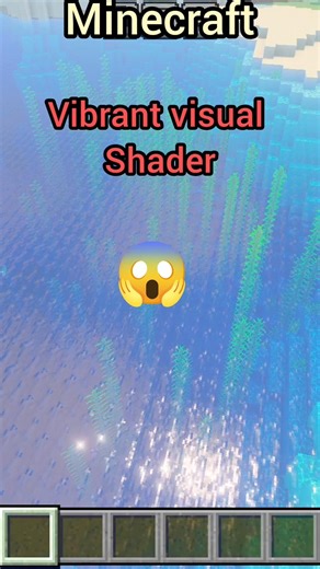 Minecraft vibrant visual shaders #shorts #minecraft #trending