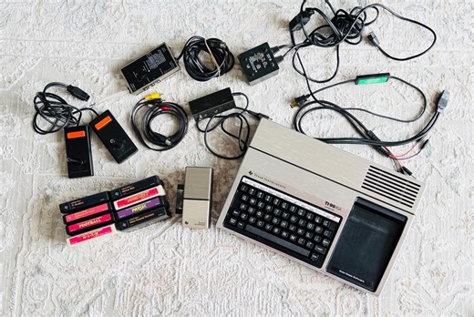 Texas Instruments TI-99/4A Computer Bundle - Sprachsynthesizer, 8 Spiele, AV Kabel - Etsy.de