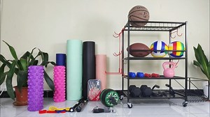 Watch All-in-one Home Gym Storage for Yoga Mats, with Wheels on Amazon Live
