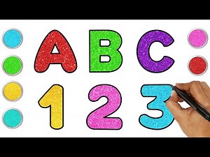 How to Draw Alphabets And Numbers | Easy Drawing For Kids | Chiki Art | HooplaKidz How to