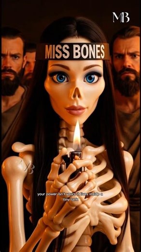 What if a woman brought fire into the ancient world? #whatif #aiskeleton #ancientworld #shortsviral
