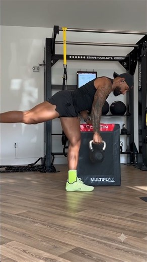 KB Single-Leg RDL → Hip Airplane