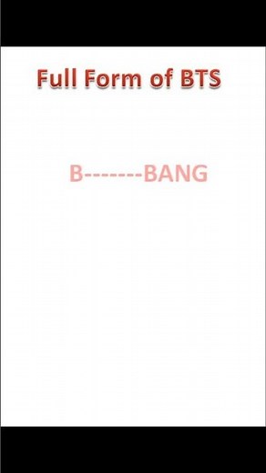 BTS Full Form | What Does BTS Stand For? #shorts #bts #fullform #asmr