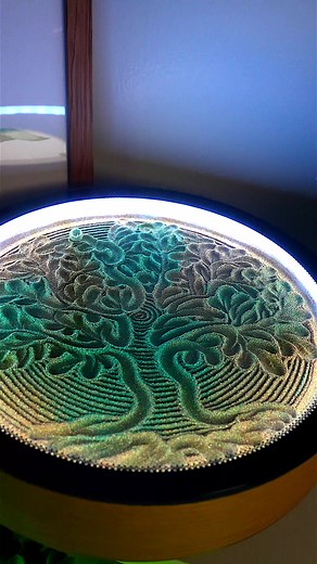 Experience the Tranquility of Oasis Mini Kinetic Sand Tree Art