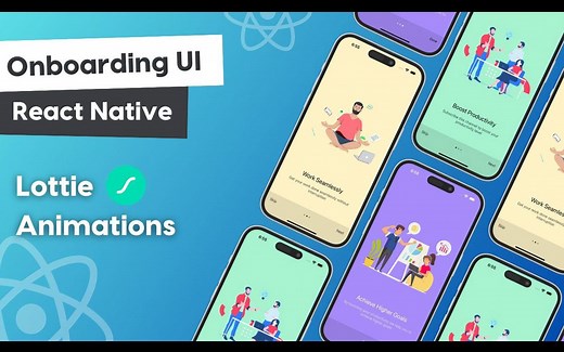 用React Native expo和Lottie Animations制作一个漂亮的引导流程UI