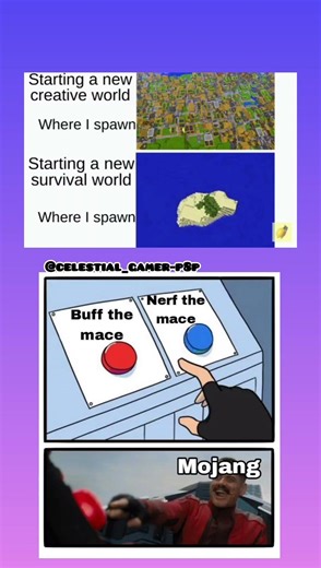 Nerf or Buff Mace? #minecraft #viral #trending #truedialogue #yt #memes
