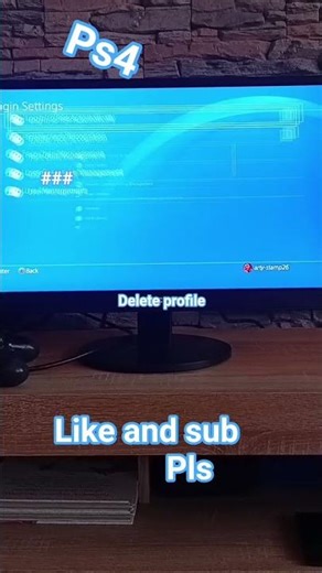 delete profile and ps4