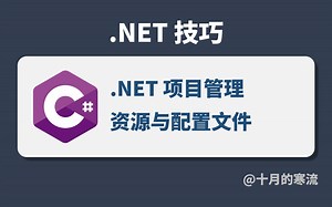 .NET项目如何管理资源及配置文件_哔哩哔哩_bilibili