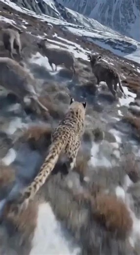 Snow Leopard Hunt POV 🐆 | Real Predator Body Cam in the Himalayas