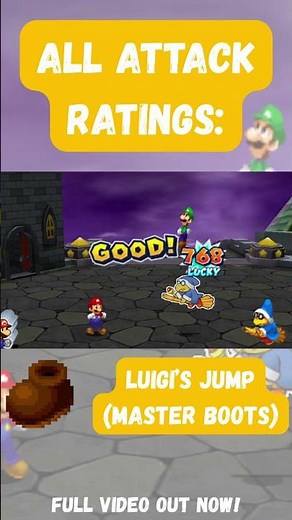 Mario & Luigi: Paper Jam | Attack Performances: Luigi's Jump (Master Boots)