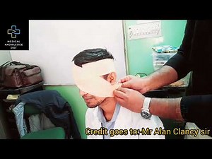 How to do Eye Bandaging || Nursing procedure || Eye Bandage #medicalknowledge360 #bandage #nursing
