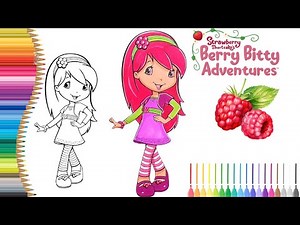 Coloring Raspberry Torte from Strawberry Shortcake Coloring Pages | Berry Bitty Adventures