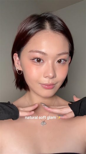 natural soft glam makeup tutorial! #makeuptutorial #fyp #makeup #koreanmakeup #softglam #makeupvideo