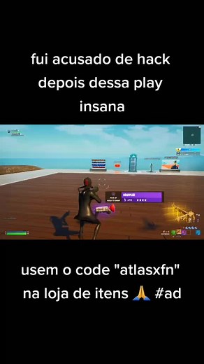 essa play foi tão rapida que me acusaram de hack #code_atlasxfn #viral #fortnite #MeuSpotify
