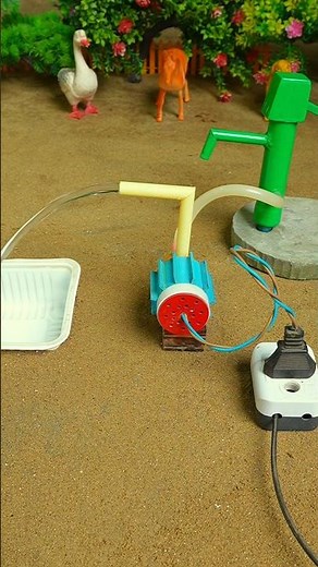 Mini hand pump project water with supply motor drinks camel duck for farm #waterpump #shorts #675