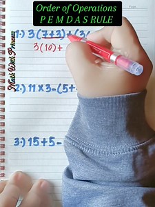Order of Operations P E M D A S RULE #math #mathwithprincess #mathviral #mathereview #mathtutor #mathematics #learningisfun #mathisfun #PEMDAS | Math with Princess