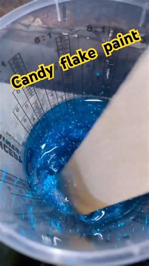 Candy flake paint first attempt #motorcycle #custombike