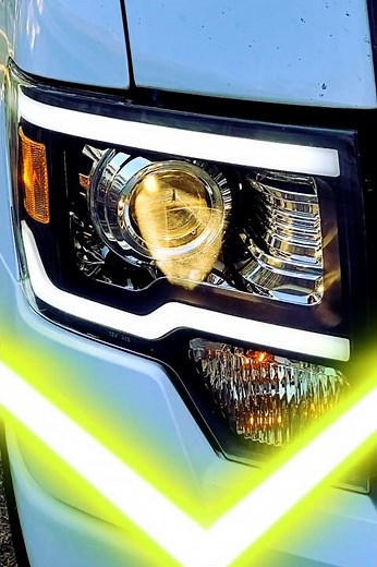 Installation Review- LED Tube DRL Black Headlights for 2014 Ford f150 #liberación