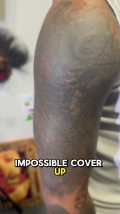 Not all nightmares end bad. Insane tattoo cover up! In progress. #ink #art #tattoo #coverup #tattoonightmare #MichaelMyers #halloween #coveruptattoo #tattoocoverup | Edwardo Vazquez