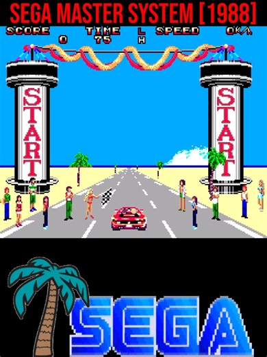 OUT RUN 3-D SEGA MASTER SYSTEM [1988] #retrogaming #sega #80s #segamastersystem #retrogames