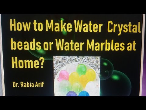 How to make Water crystal or gel beads at home? Step by step formation of Gel beads at home.