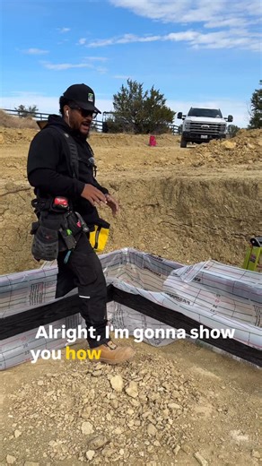 Jon Dawson on Instagram: "Squaring up a foundation. Technically called the pythagorean theorem. But commonly referred to as the 3-4-5 method. This can also be multiplied for example 30-40-50 for longer wall runs. . #protip"