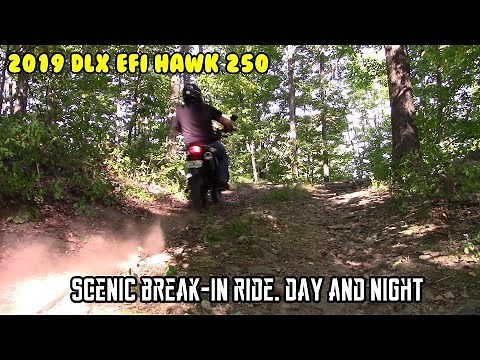 [E2] 2019 RPS Hawk DLX 250 Scenic on and off-road riding. Daytime night time