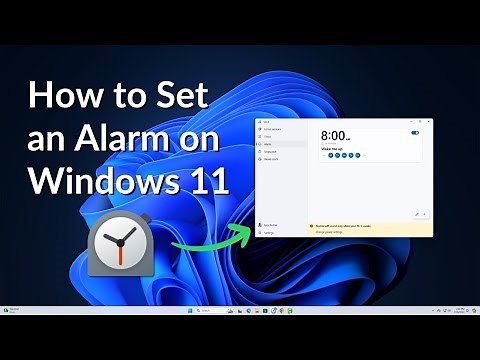 How to Set an Alarm on Windows 11