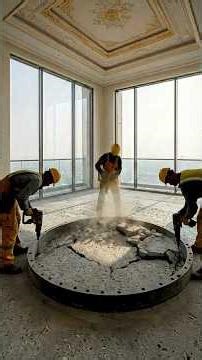 Wait... fish tank built INTO the floor 🤯 #homedesign #aquarium