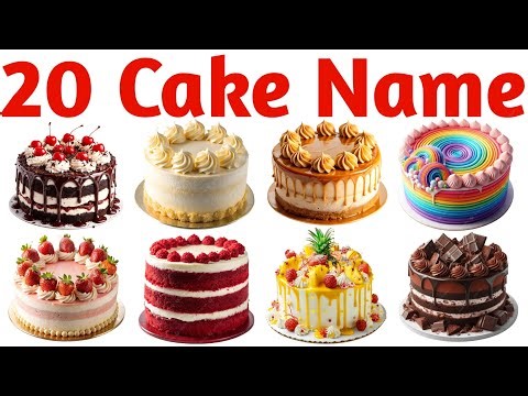20 Cake Names in English 🎂 | Cake Flavours for Kids | Learn English Cake Name | 20 Cake Flavours |