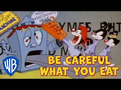 Animaniacs SING-ALONG 🎤 | Be Careful What You Eat | WB Kids