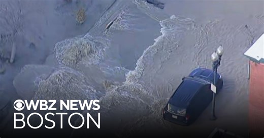 Water main break floods Jackson Square in Boston