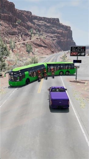 Realistic Highway Car Crashes #372 | BeamNG Drive