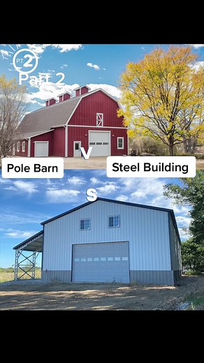 Part ✌🏼: Pole Barn vs Steel Building! #MidwestBuilds #steelbuilding #vs #midweststeelcarports