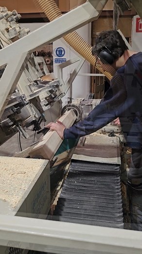 1.5K views · 29 reactions | Precision in motion. ✨ Watch as our CNC machine brings a Boston Staircase Collection spindle to life — where tradition meets technology, and every detail is perfected. Know someone who would love this look? Hit share and send it their way! #BostonStaircase #BuiltCleanCraftedTrue #BehindTheScenes #PrecisionCraft #CNCArtistry #traditionalmeetsmodern © Dare to Dream by BaloonPlanet via Canva.com | George Quinn | Facebook