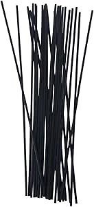 50pcs Black Refill Diffuser Sticks 12 inch x 4 mm Reed Diffuser for Home Fragrance Accessories Diffuser Oil Refill Office Decoration