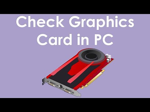 How to check graphics card in windows 7