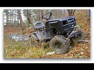 Mudding Mower Up a Creek