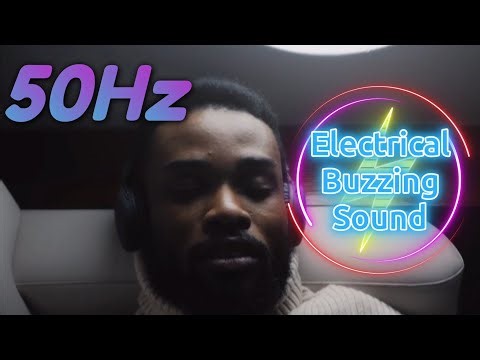 50Hz Electrical Buzzing Sound | Electricity Humming Noise | ADHD Focus Sounds | 1 hour Darkscreen