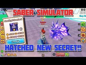 I HATCHED SECRET PETS!! | Saber Simulator