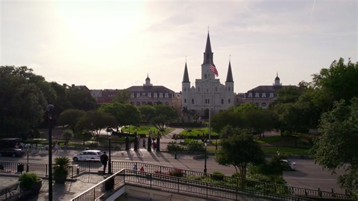 St. Louis Cathedral, New Orleans: Drone views of the French Quarter's crown